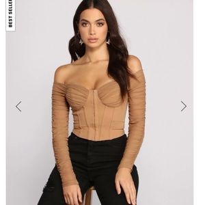 Windsor Ruched Corset Blouse!